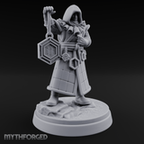 Ringing The Bell Human Cultist Miniature for Dungeons and Dragons, Pathfinder or other TTRPGs