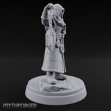 Ringing The Bell Human Cultist Miniature for Dungeons and Dragons, Pathfinder or other TTRPGs