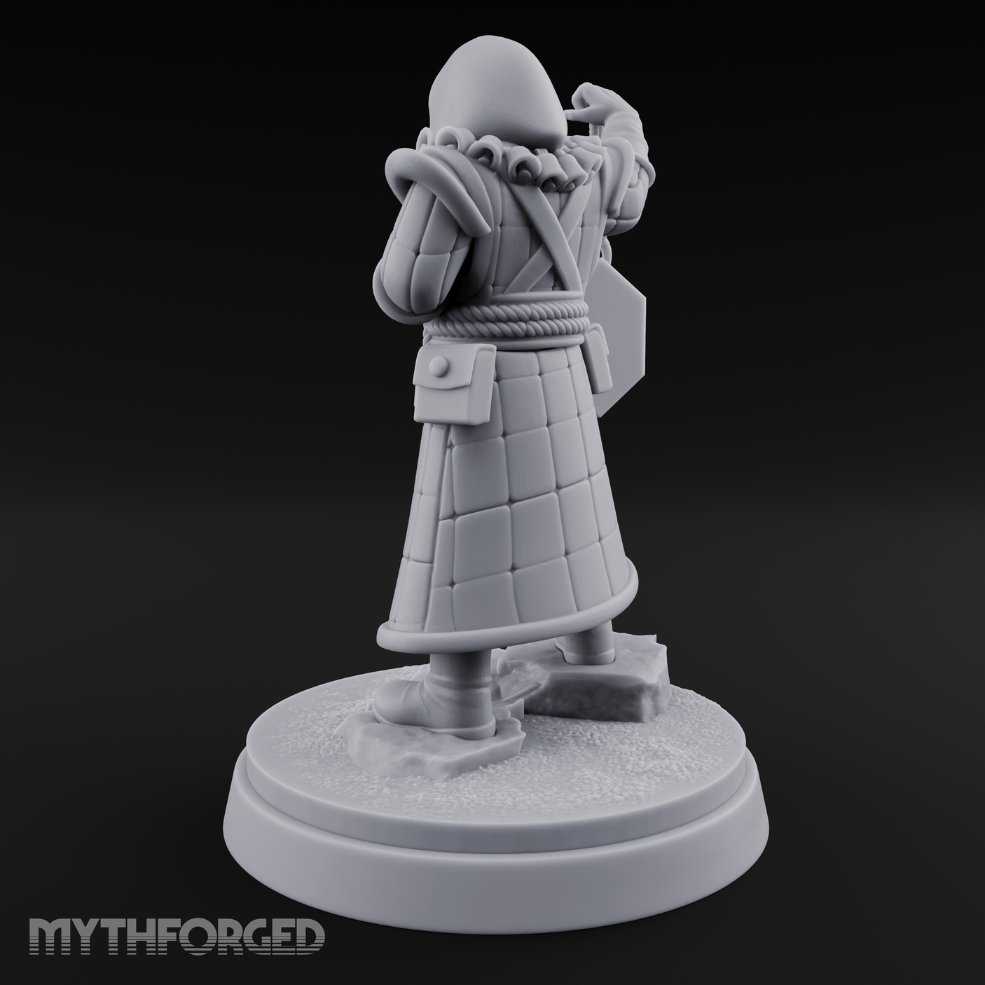 Ringing The Bell Human Cultist Miniature for Dungeons and Dragons, Pathfinder or other TTRPGs