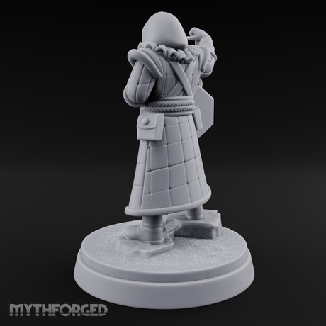 Ringing The Bell Human Cultist Miniature for Dungeons and Dragons, Pathfinder or other TTRPGs