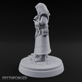 Ringing The Bell Human Cultist Miniature for Dungeons and Dragons, Pathfinder or other TTRPGs