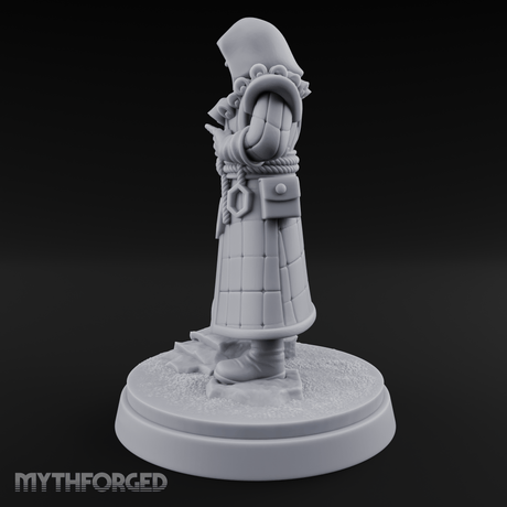 Ringing The Bell Human Cultist Miniature for Dungeons and Dragons, Pathfinder or other TTRPGs