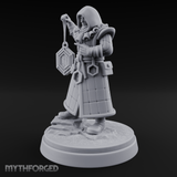Ringing The Bell Human Cultist Miniature for Dungeons and Dragons, Pathfinder or other TTRPGs