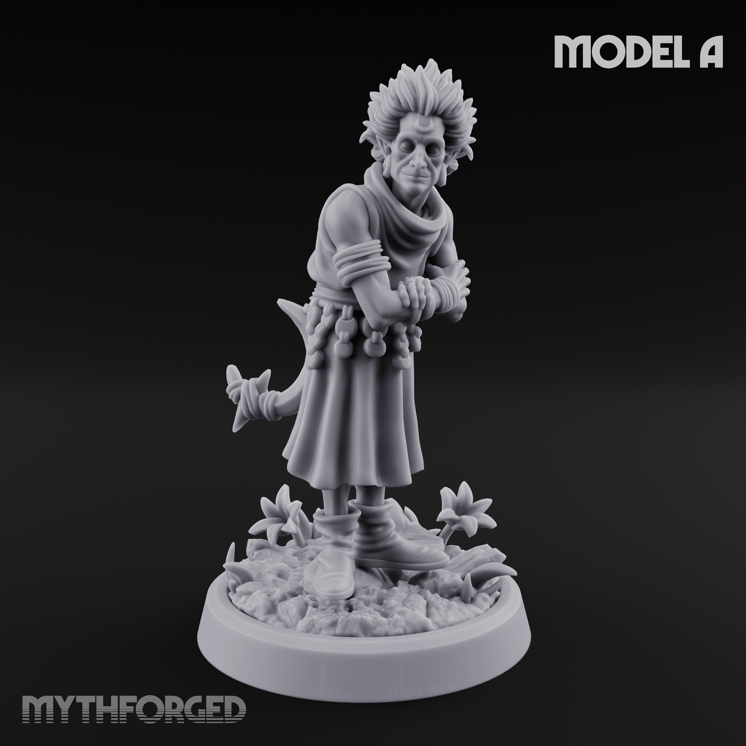 Whispering Wickedness Human Cultist Miniature for Dungeons and Dragons, Pathfinder or other TTRPGs