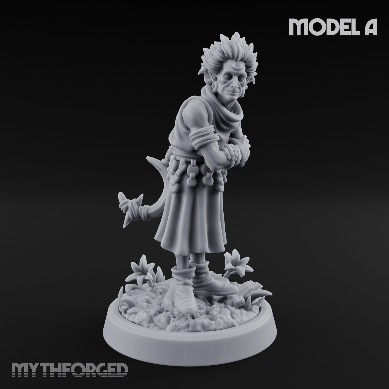 Whispering Wickedness Human Cultist A Miniature for Dungeons and Dragons, Pathfinder or other TTRPGs