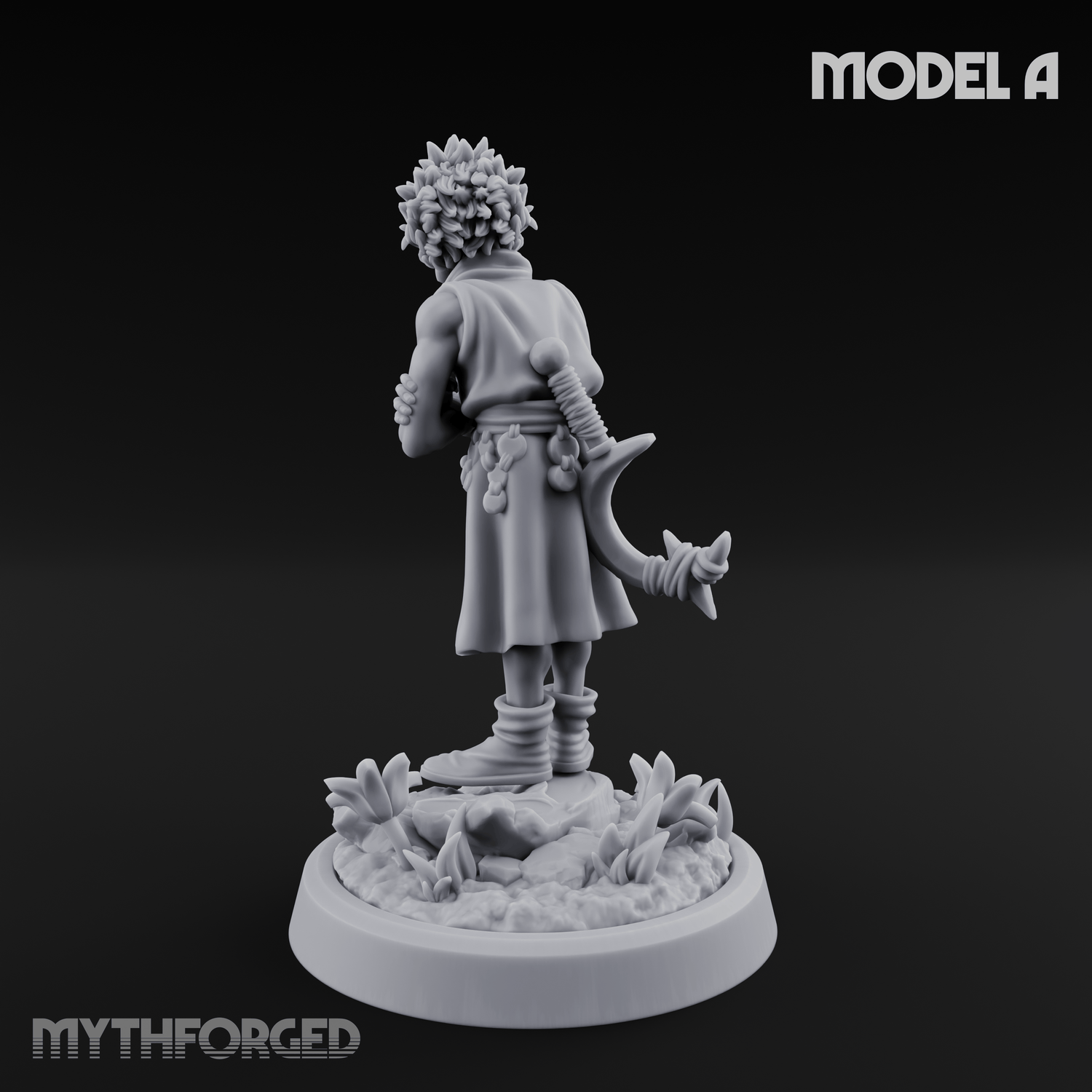 Whispering Wickedness Human Cultist A Miniature for Dungeons and Dragons, Pathfinder or other TTRPGs