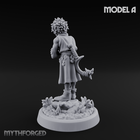 Whispering Wickedness Human Cultist A Miniature for Dungeons and Dragons, Pathfinder or other TTRPGs