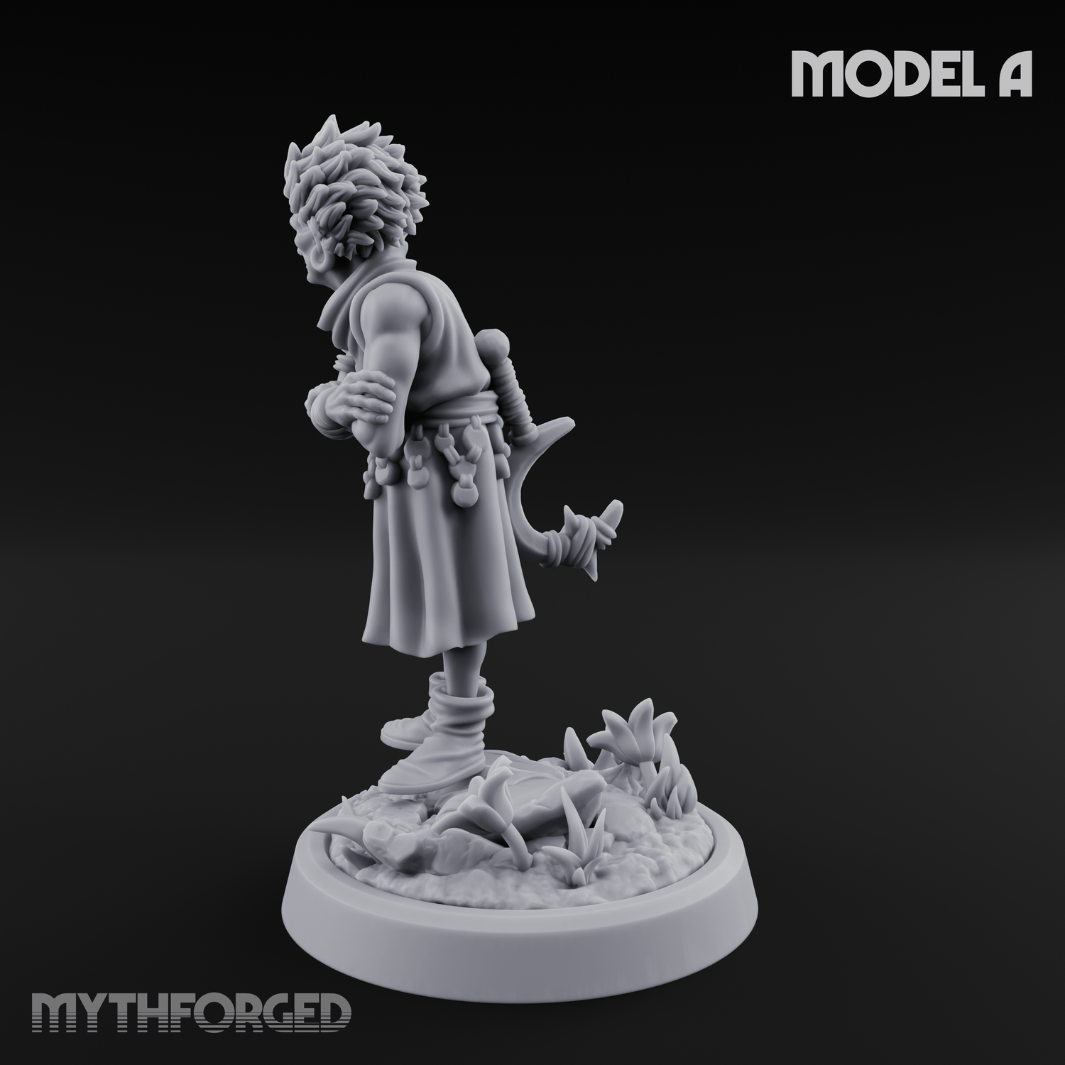 Whispering Wickedness Human Cultist A Miniature for Dungeons and Dragons, Pathfinder or other TTRPGs