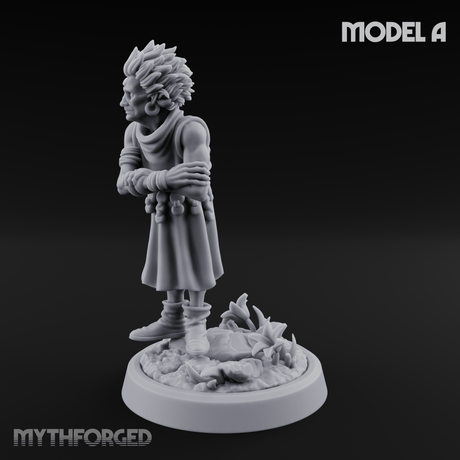 Whispering Wickedness Human Cultist A Miniature for Dungeons and Dragons, Pathfinder or other TTRPGs