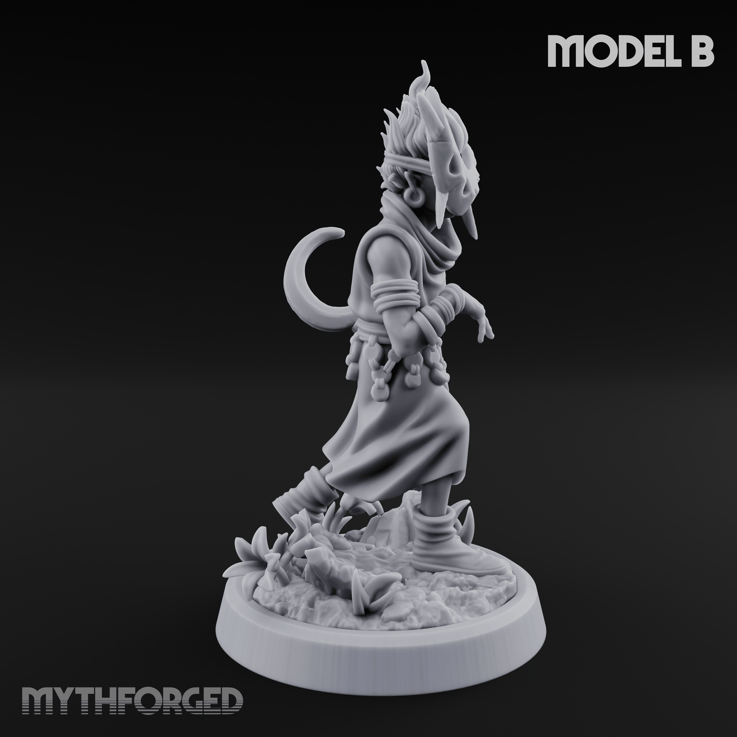 Whispering Wickedness Human Cultist B Miniature for Dungeons and Dragons, Pathfinder or other TTRPGs