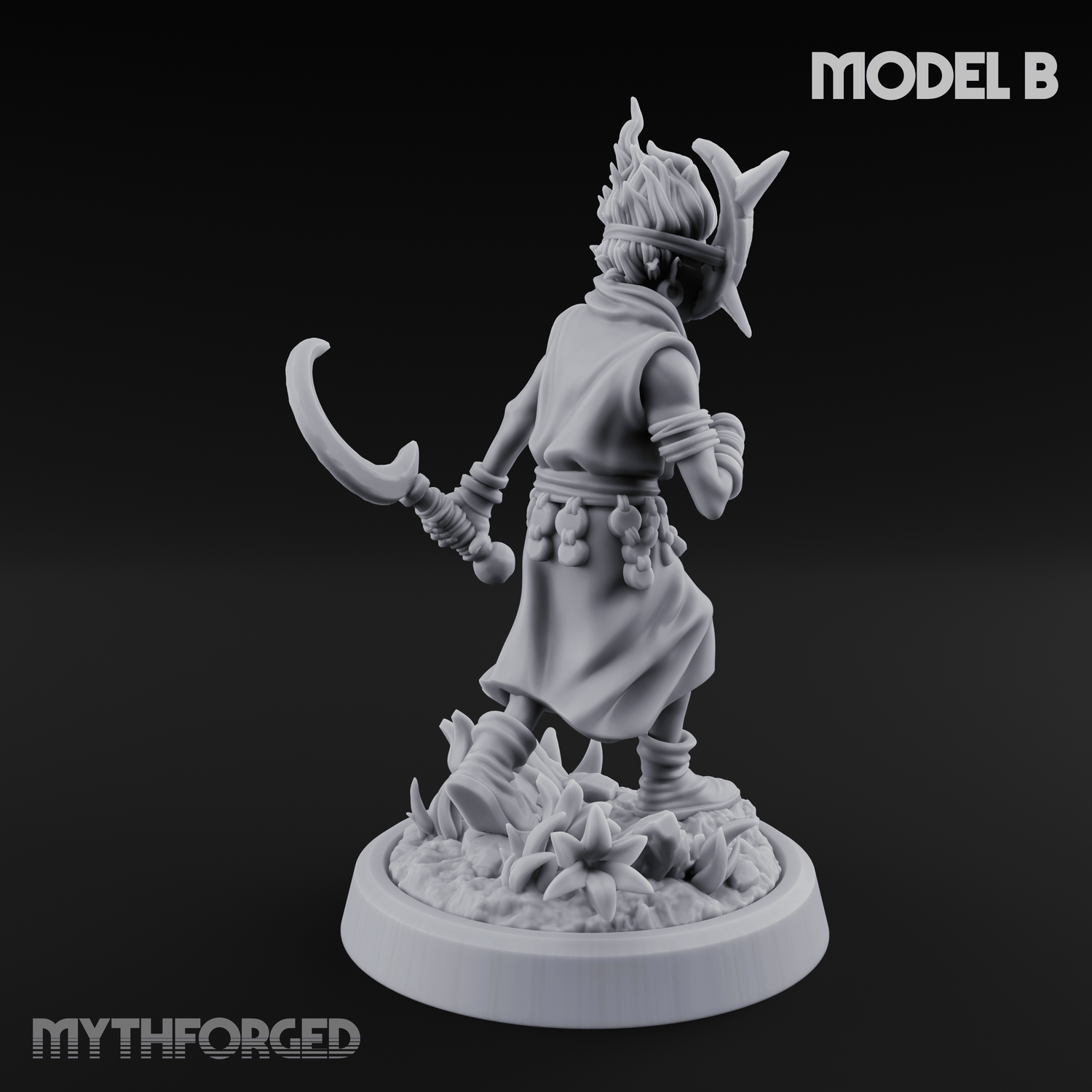 Whispering Wickedness Human Cultist B Miniature for Dungeons and Dragons, Pathfinder or other TTRPGs