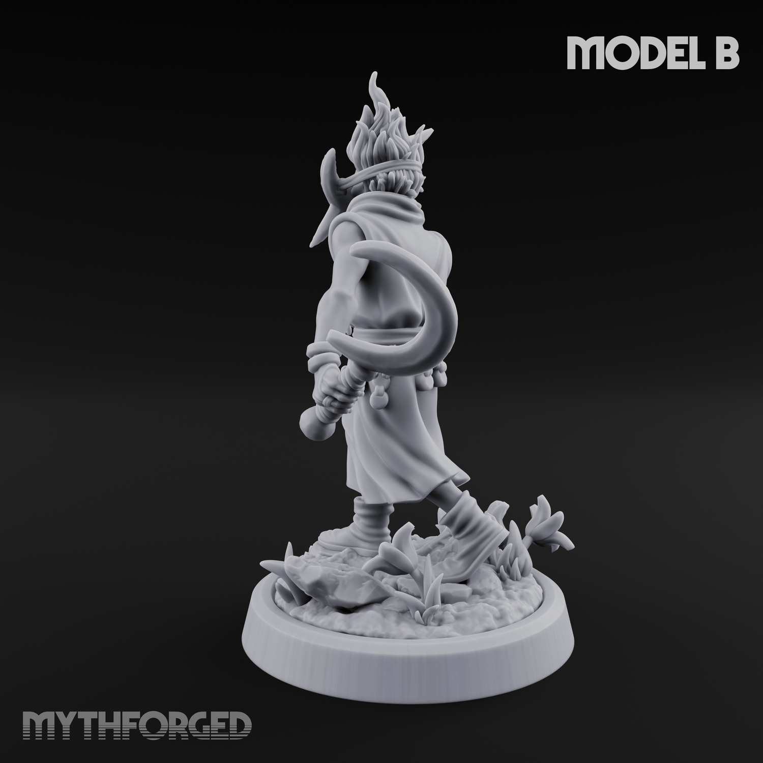 Whispering Wickedness Human Cultist B Miniature for Dungeons and Dragons, Pathfinder or other TTRPGs