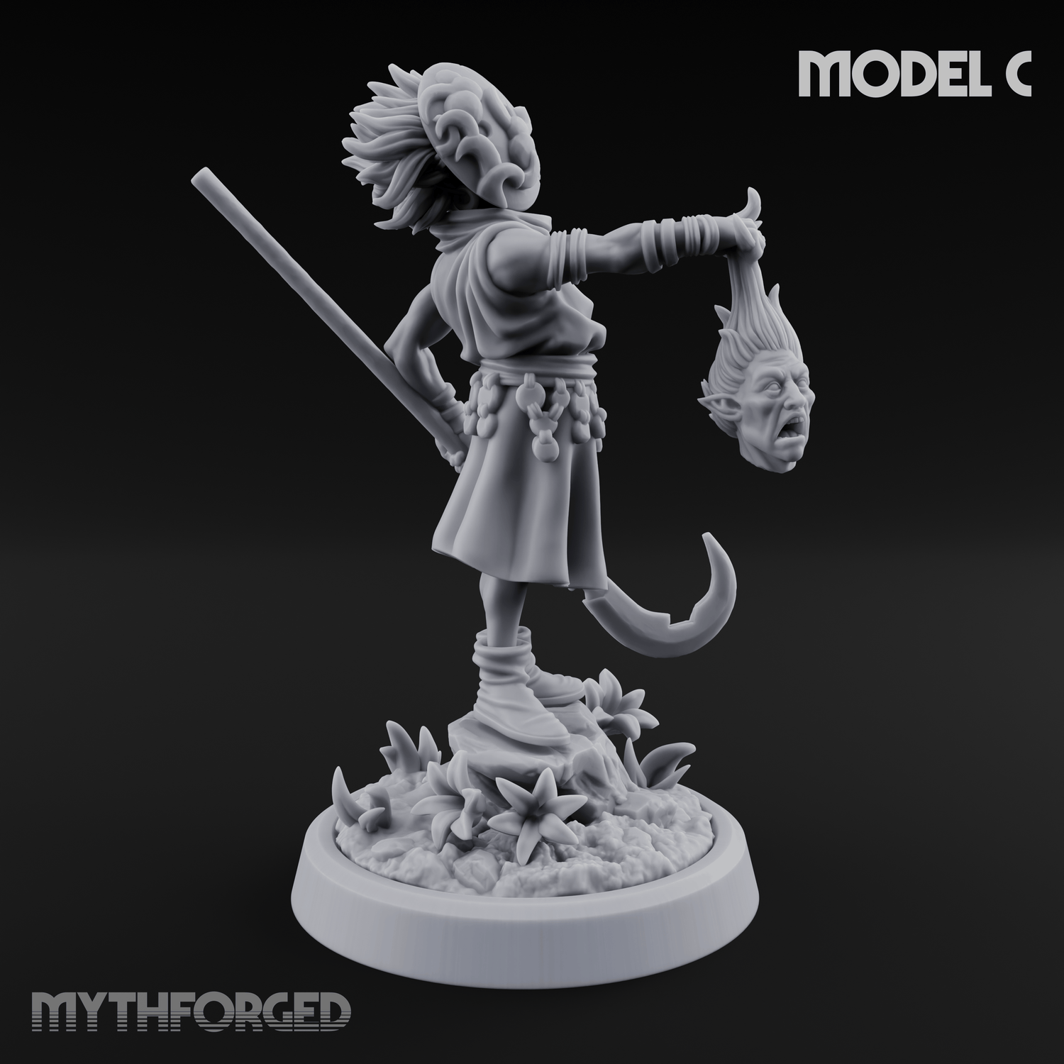 Whispering Wickedness Human Cultist Miniature for Dungeons and Dragons, Pathfinder or other TTRPGs