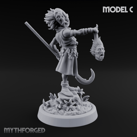 Whispering Wickedness Human Cultist C Miniature for Dungeons and Dragons, Pathfinder or other TTRPGs