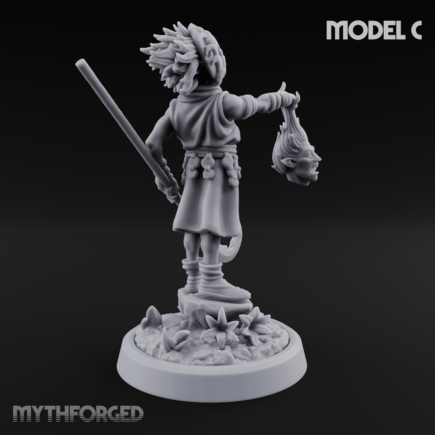 Whispering Wickedness Human Cultist C Miniature for Dungeons and Dragons, Pathfinder or other TTRPGs