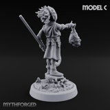Whispering Wickedness Human Cultist C Miniature for Dungeons and Dragons, Pathfinder or other TTRPGs