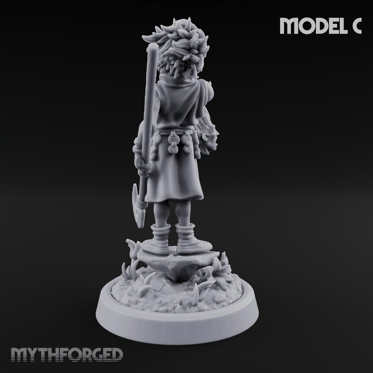 Whispering Wickedness Human Cultist C Miniature for Dungeons and Dragons, Pathfinder or other TTRPGs