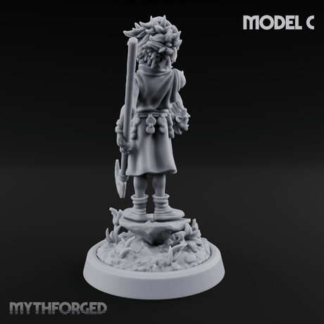 Whispering Wickedness Human Cultist C Miniature for Dungeons and Dragons, Pathfinder or other TTRPGs
