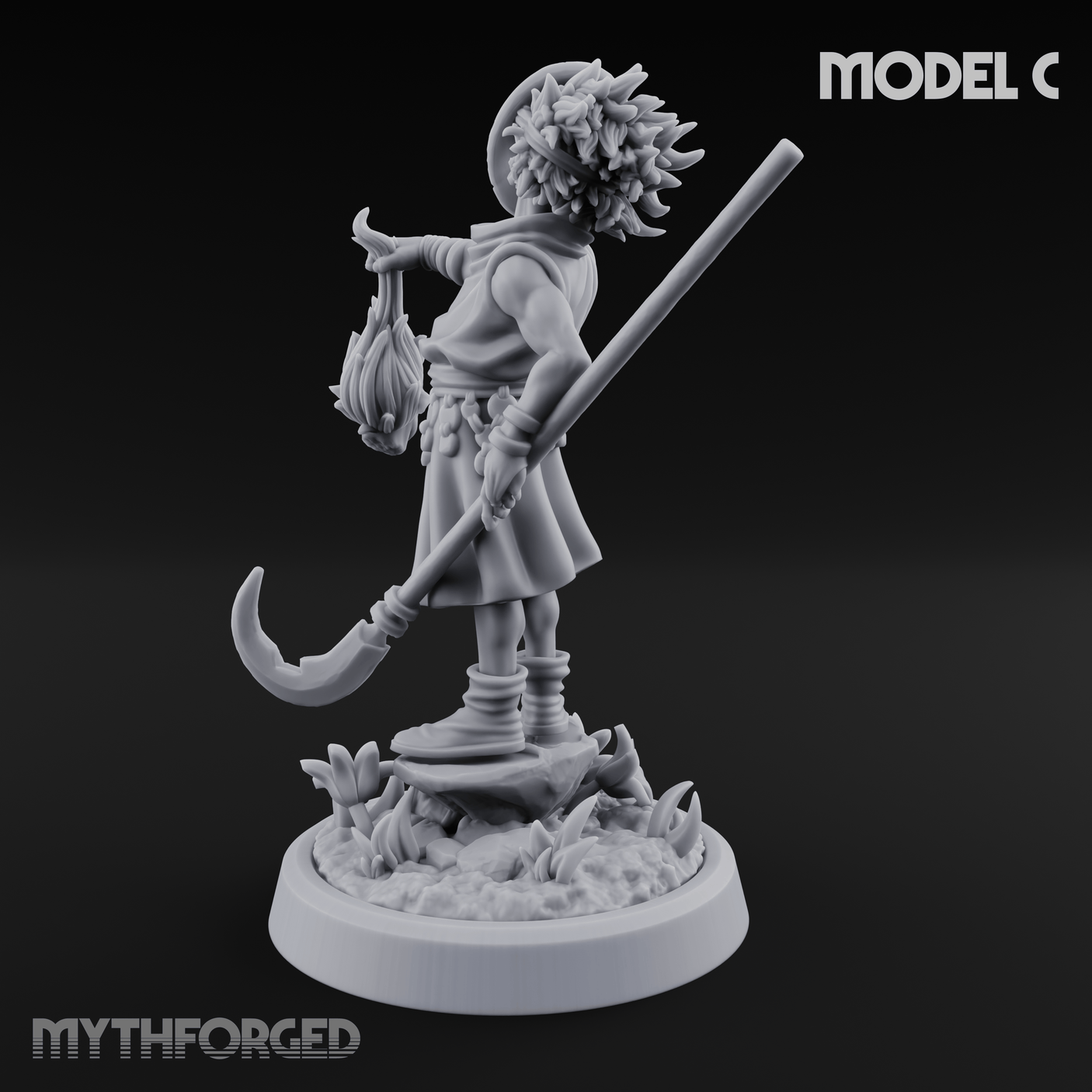 Whispering Wickedness Human Cultist C Miniature for Dungeons and Dragons, Pathfinder or other TTRPGs