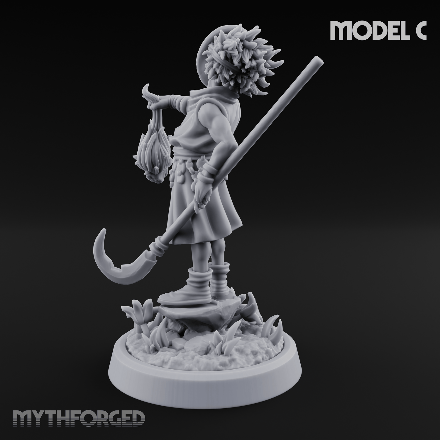 Whispering Wickedness Human Cultist C Miniature for Dungeons and Dragons, Pathfinder or other TTRPGs