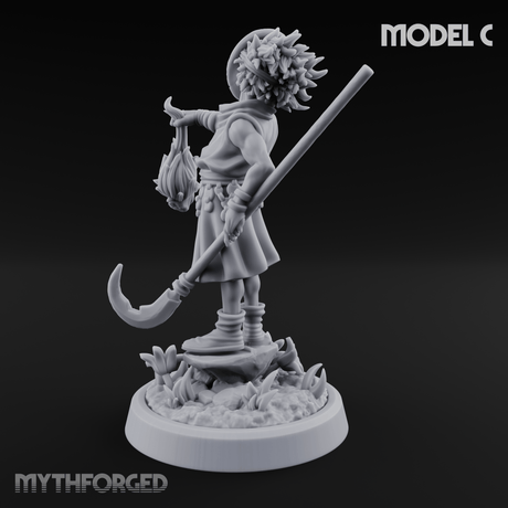 Whispering Wickedness Human Cultist C Miniature for Dungeons and Dragons, Pathfinder or other TTRPGs