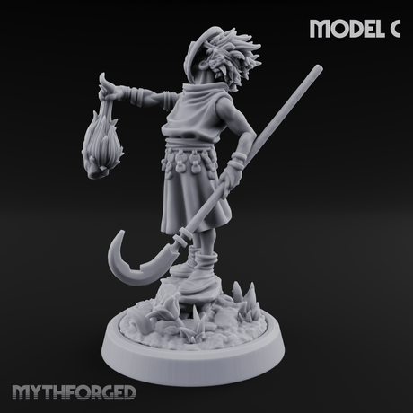 Whispering Wickedness Human Cultist C Miniature for Dungeons and Dragons, Pathfinder or other TTRPGs