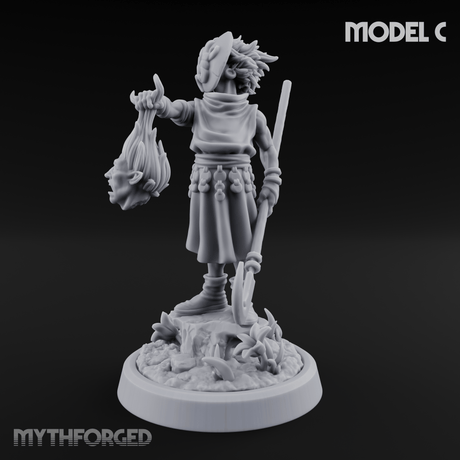 Whispering Wickedness Human Cultist C Miniature for Dungeons and Dragons, Pathfinder or other TTRPGs