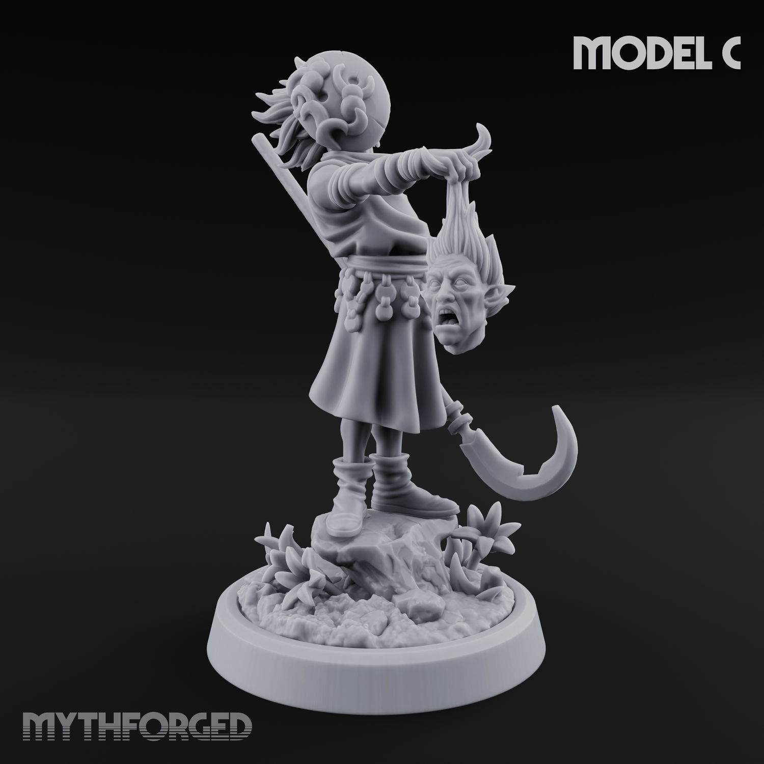 Whispering Wickedness Human Cultist C Miniature for Dungeons and Dragons, Pathfinder or other TTRPGs