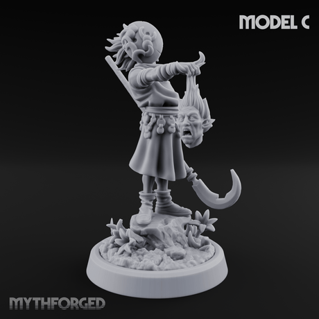 Whispering Wickedness Human Cultist C Miniature for Dungeons and Dragons, Pathfinder or other TTRPGs