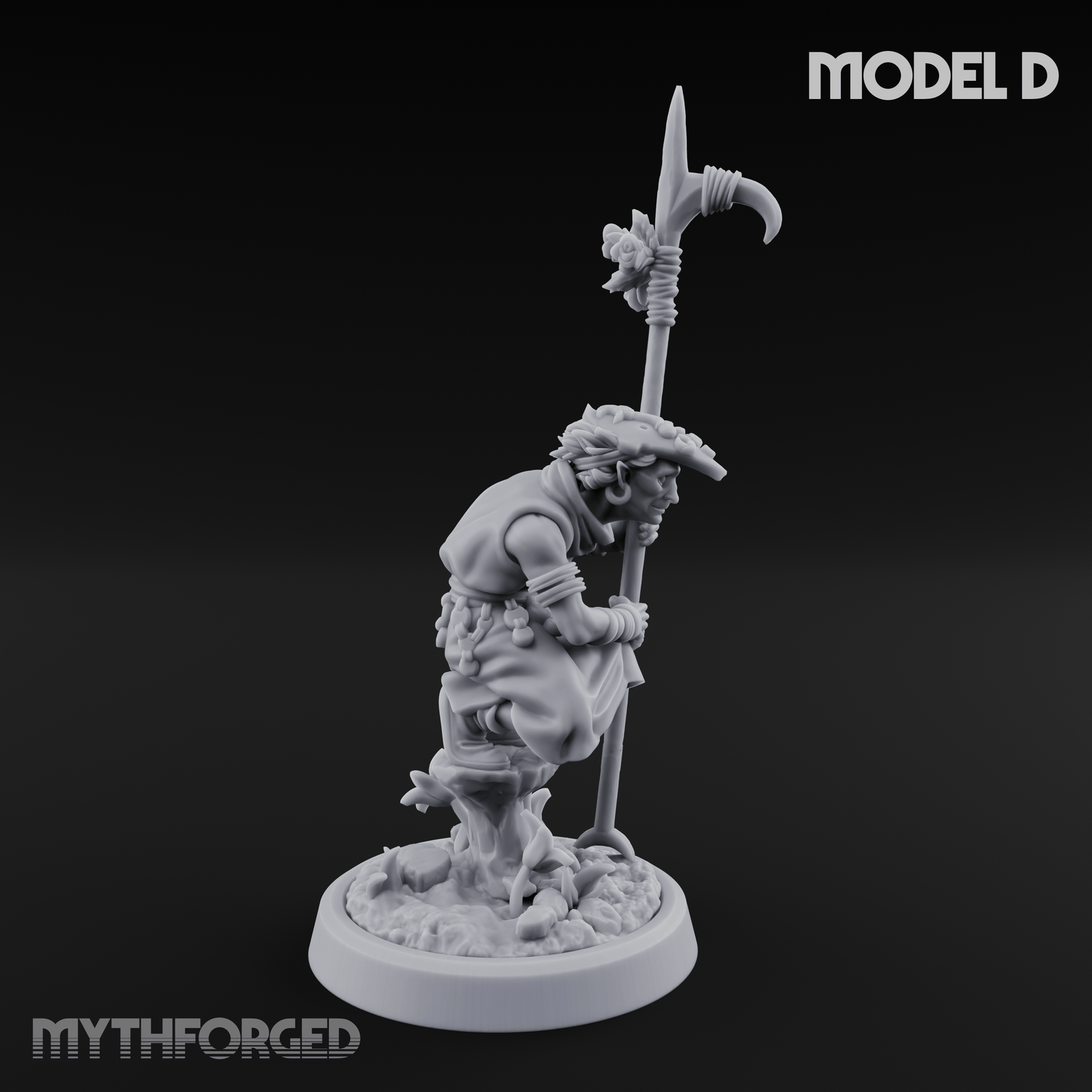 Whispering Wickedness Human Cultist D Miniature for Dungeons and Dragons, Pathfinder or other TTRPGs