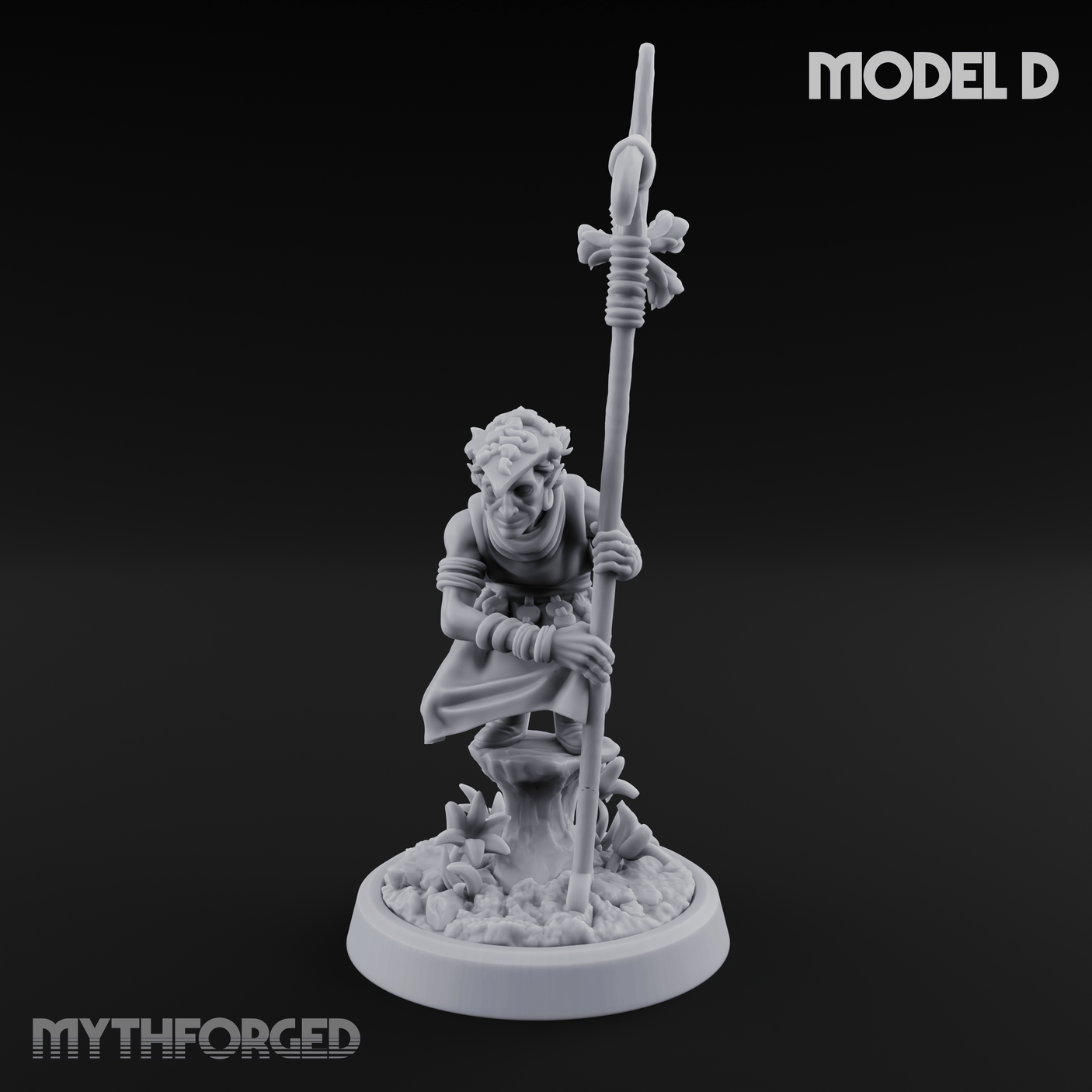 Whispering Wickedness Human Cultist D Miniature for Dungeons and Dragons, Pathfinder or other TTRPGs