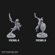 Cutlass And Shield Leaping Human Swashbucklers Miniature for Dungeons and Dragons, Pathfinder or other TTRPGs