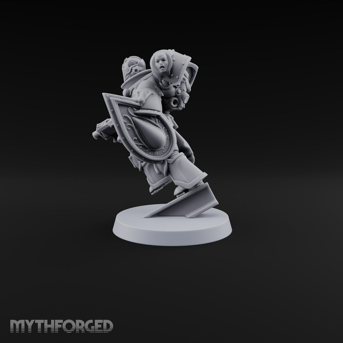 Drop Zone Reached Human Jump Pack Soldier B — Pistol and Shield