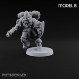 Drop Zone Reached Human Jump Pack Soldier B — Pistol and Shield