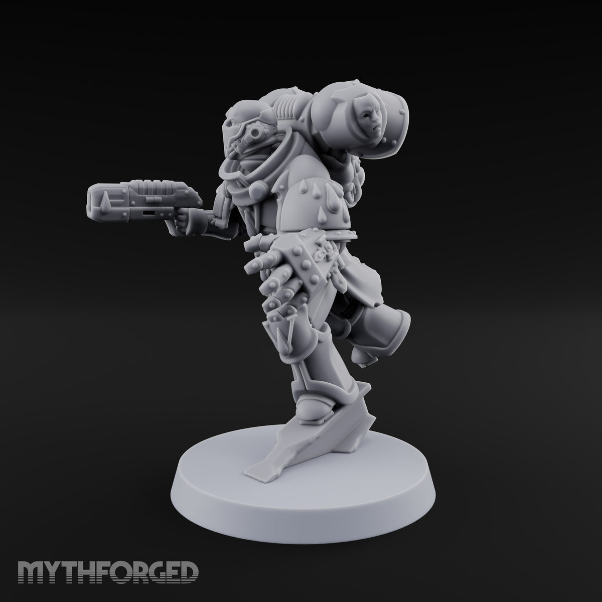 Drop Zone Reached Human Jump Pack Soldier C — Pistol and Power Fist