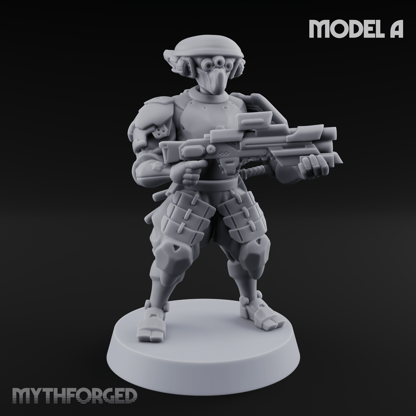 Locked And Loaded Cyber Ninjas Miniature for Dungeons and Dragons, Pathfinder or other TTRPGs