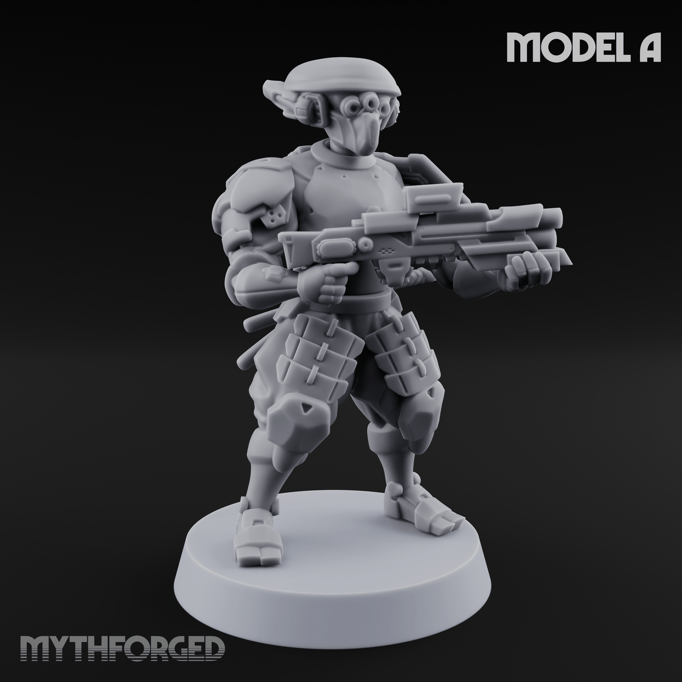 Locked And Loaded Cyber Ninjas A Miniature for Dungeons and Dragons, Pathfinder or other TTRPGs