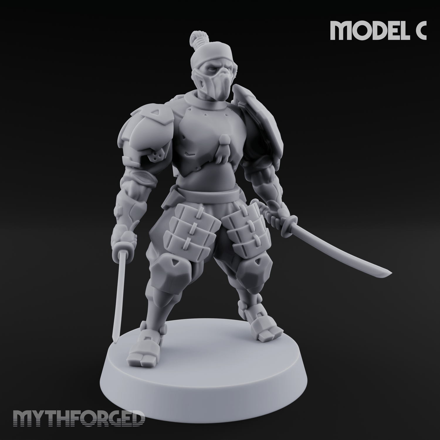 Locked And Loaded Cyber Ninjas C Miniature for Dungeons and Dragons, Pathfinder or other TTRPGs