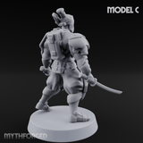 Locked And Loaded Cyber Ninjas C Miniature for Dungeons and Dragons, Pathfinder or other TTRPGs