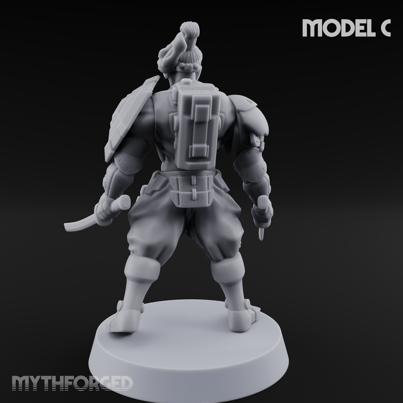 Locked And Loaded Cyber Ninjas C Miniature for Dungeons and Dragons, Pathfinder or other TTRPGs