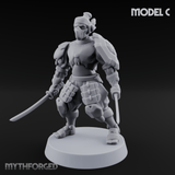 Locked And Loaded Cyber Ninjas C Miniature for Dungeons and Dragons, Pathfinder or other TTRPGs
