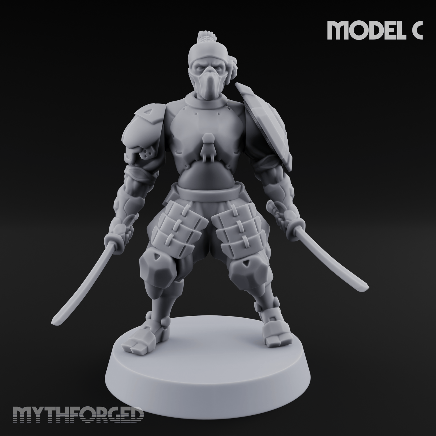 Locked And Loaded Cyber Ninjas C Miniature for Dungeons and Dragons, Pathfinder or other TTRPGs