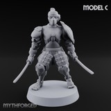 Locked And Loaded Cyber Ninjas C Miniature for Dungeons and Dragons, Pathfinder or other TTRPGs
