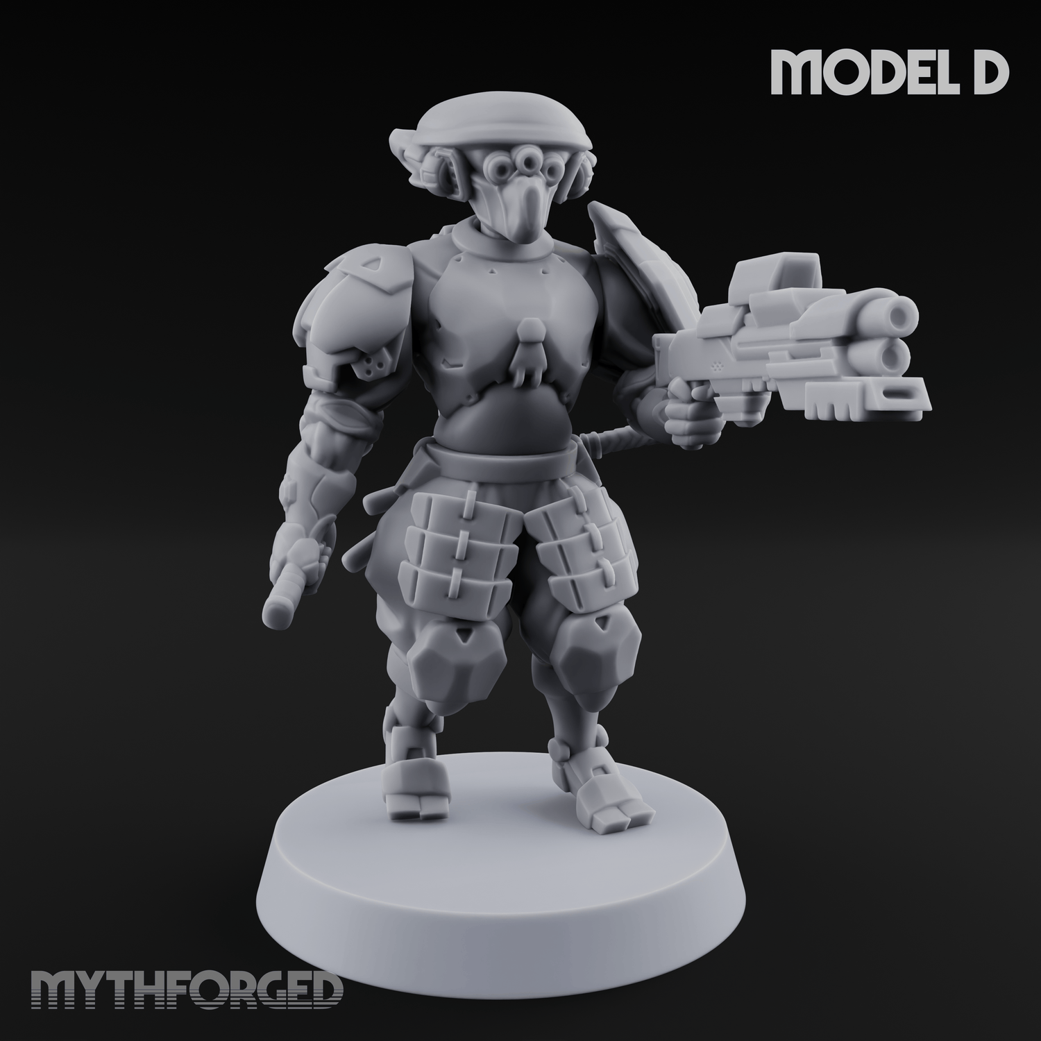 Locked And Loaded Cyber Ninjas Miniature for Dungeons and Dragons, Pathfinder or other TTRPGs
