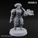 Locked And Loaded Cyber Ninjas D Miniature for Dungeons and Dragons, Pathfinder or other TTRPGs