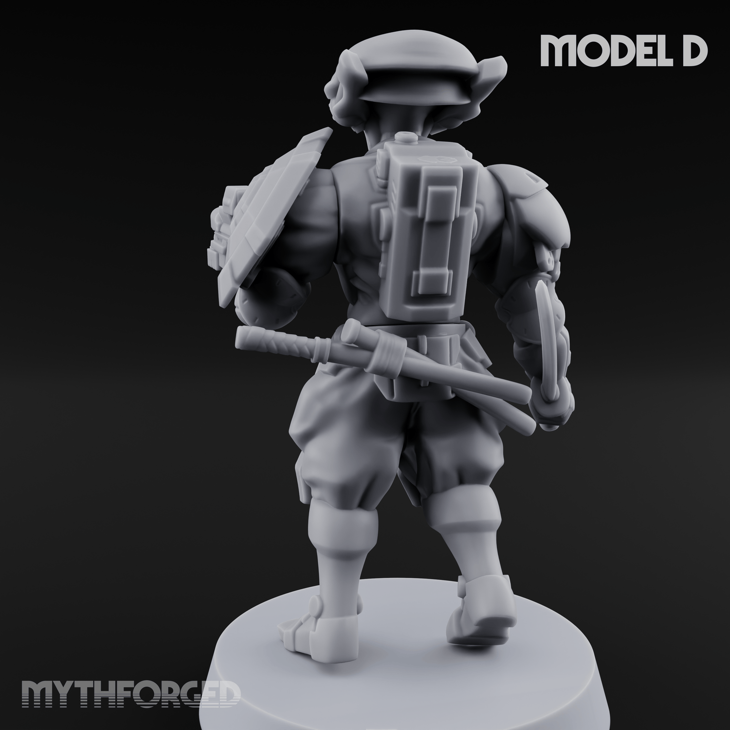 Locked And Loaded Cyber Ninjas D Miniature for Dungeons and Dragons, Pathfinder or other TTRPGs