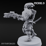 Locked And Loaded Cyber Ninjas D Miniature for Dungeons and Dragons, Pathfinder or other TTRPGs