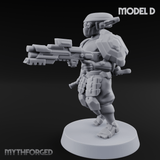 Locked And Loaded Cyber Ninjas D Miniature for Dungeons and Dragons, Pathfinder or other TTRPGs