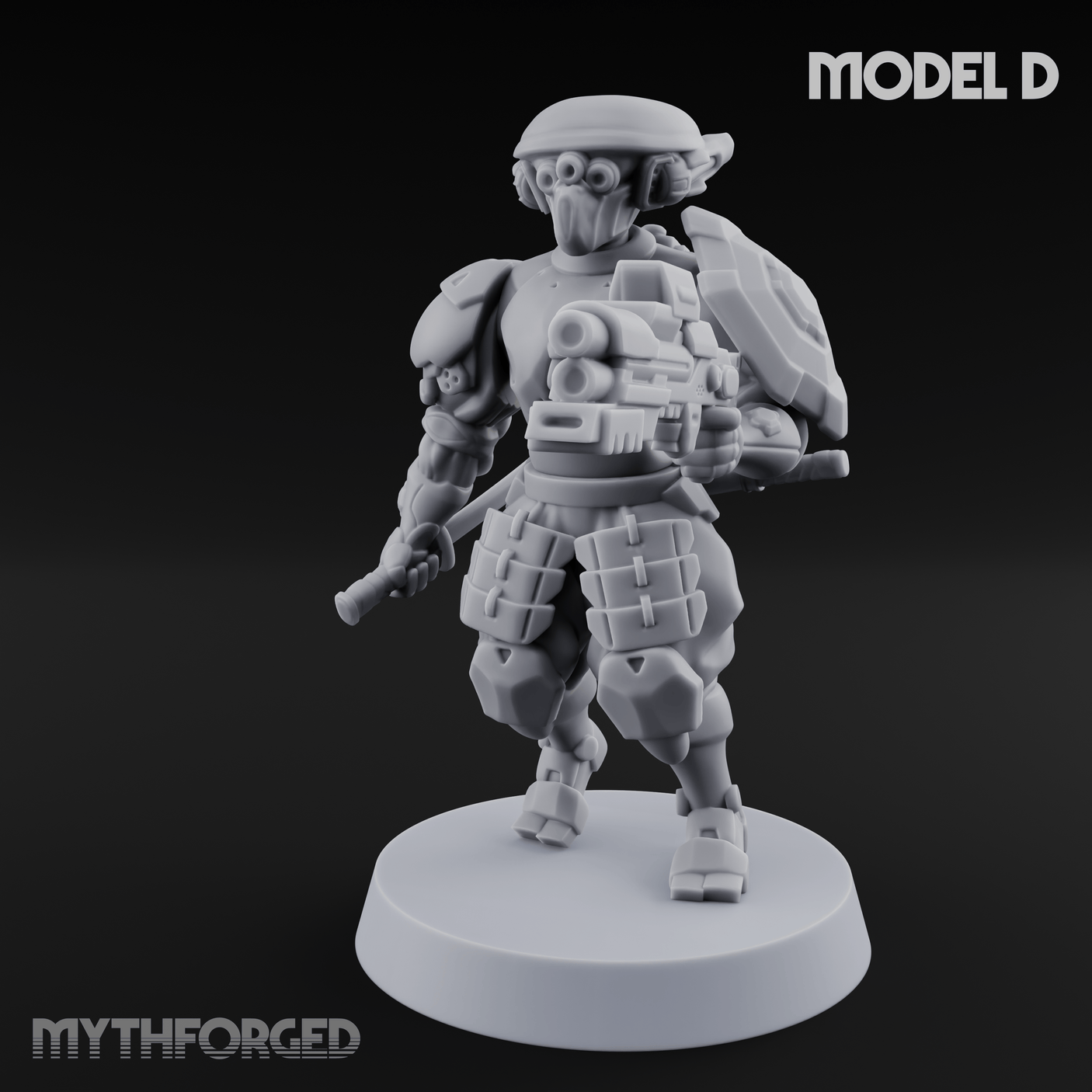 Locked And Loaded Cyber Ninjas D Miniature for Dungeons and Dragons, Pathfinder or other TTRPGs
