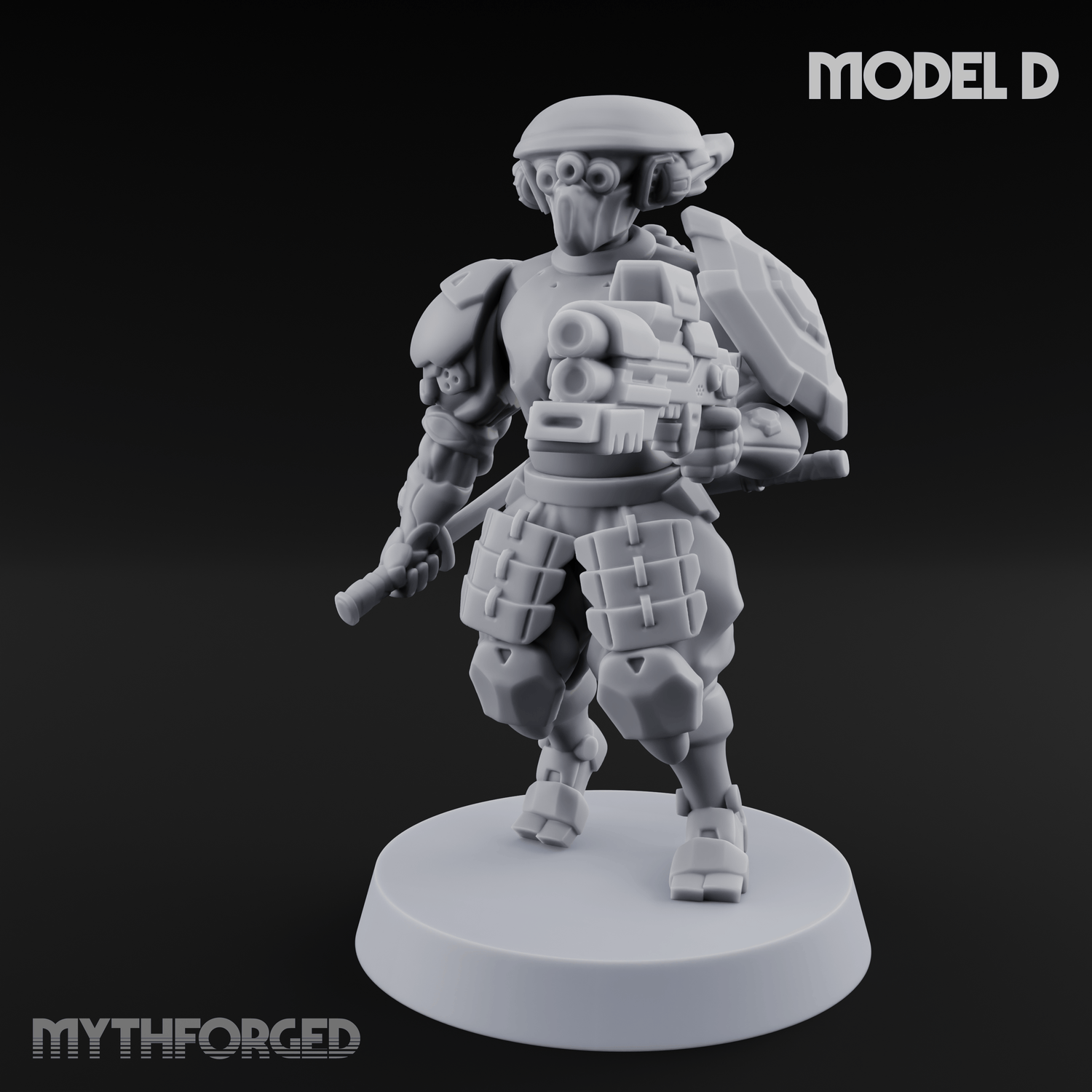 Locked And Loaded Cyber Ninjas D Miniature for Dungeons and Dragons, Pathfinder or other TTRPGs